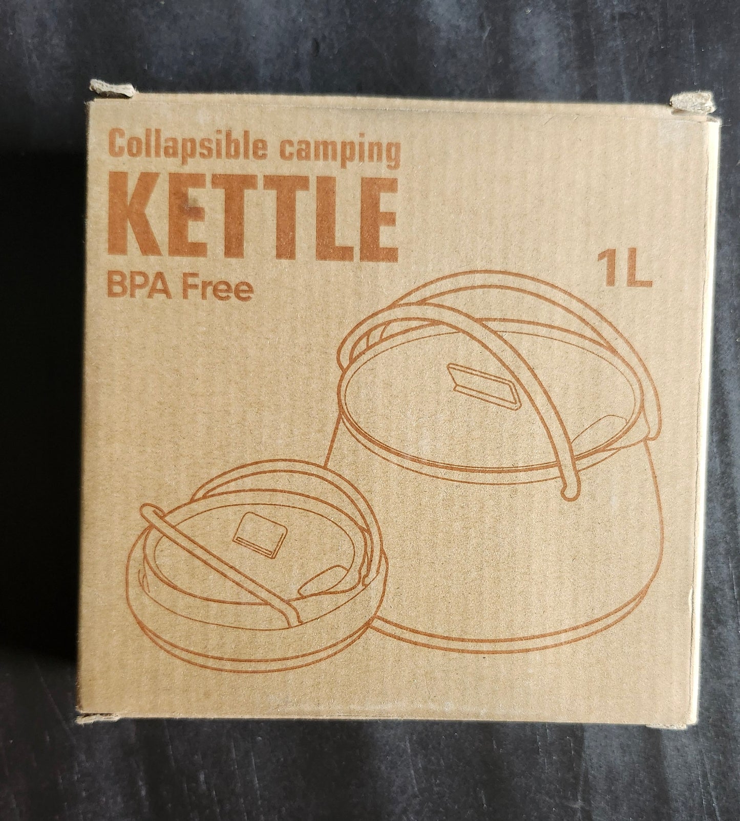 Collapsible camping kettle